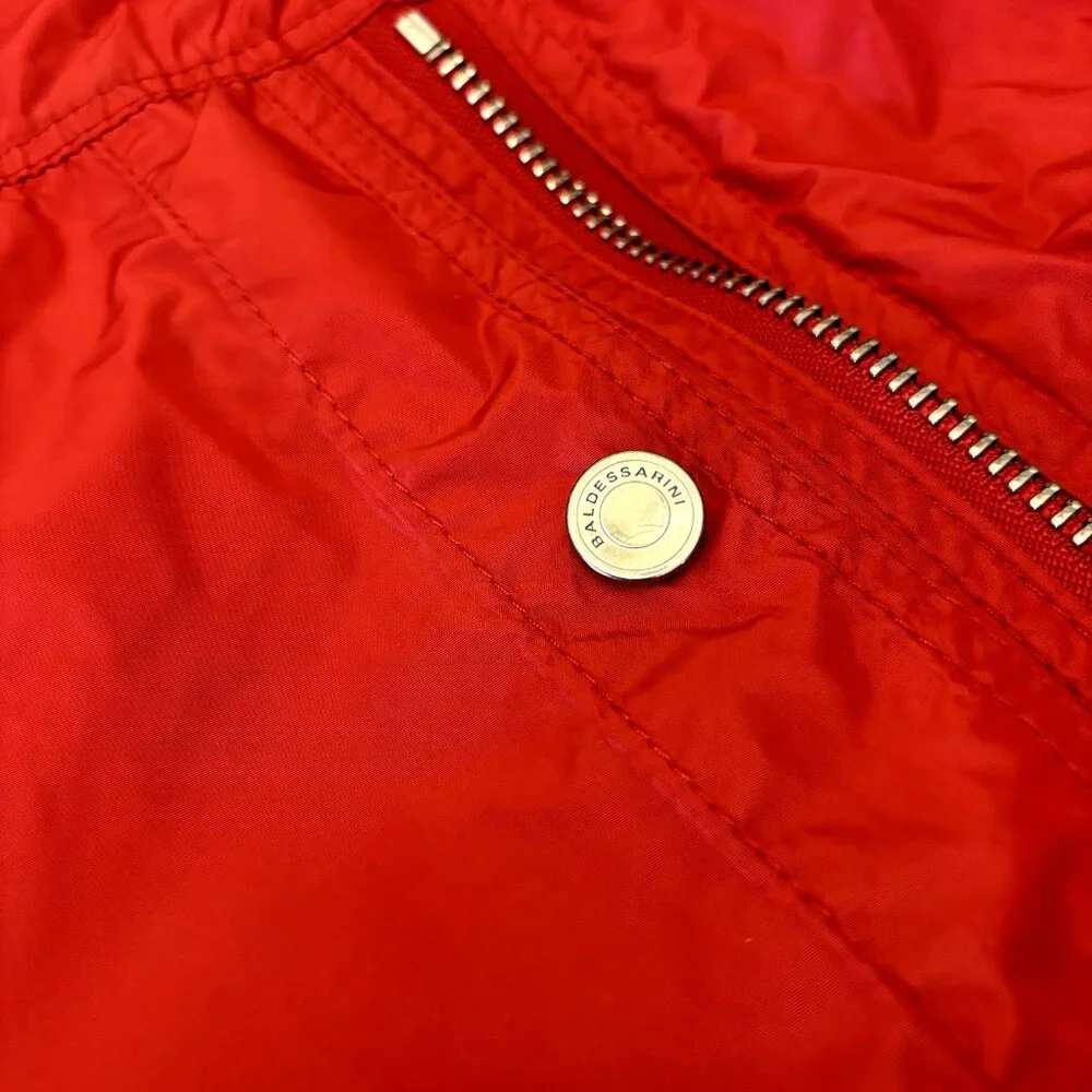 Baldessarini Size 54IT 44US Men's Red Windbreaker Full Zip Jacket Made in Poland